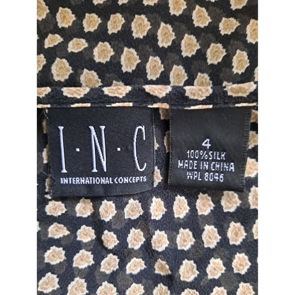 INC Bell Sleeve Silk Tunic Blouse - Picture 6 of 7